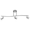 Foto para 5w (3 x 1.66667) 750lm 30k Mirage GU-10 Replaceable LED Dry Location Brushed Steel 3-Light Dimmable LED Semi-Flush or Pendant (OA HT 52") (CAN 1")