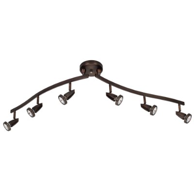 Show details for 5w (6 x 0.833333) 1500lm 30k Mirage GU-10 Replaceable LED Dry Location Bronze 6-Light Dimmable LED Semi-Flush with Articulating Arms (CAN 1") Picture of 5w (6 x 0.833333) 1500lm 30k Mirage GU-10 Replaceable LED Dry Location Bronze 6-Light Dimmable LED Semi-Flush with Articulating Arms (CAN 1")