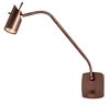 Foto para 5w 250lm 30k Odyssey GU-10 Replaceable LED Dry Location Bronze Dimmable LED Wall Mounted Task Lamp with on/off Switch (CAN 4.9"x4.9"x0.75")