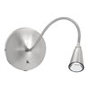 Picture of 1w 65lm 47k LED SSL Dedicated LED Dry Location Brushed Steel Gooseneck Wall Lamp (CAN 0.9")