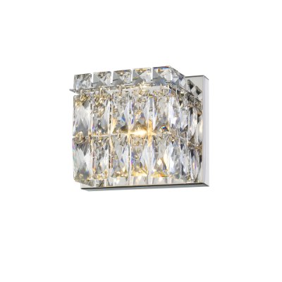 Show details for 5.5w 470lm 30k Magari Dimmable SSL Dedicated LED Damp Location Chrome Crystal 1-Light Vanity Picture of 5.5w 470lm 30k Magari Dimmable SSL Dedicated LED Damp Location Chrome Crystal 1-Light Vanity