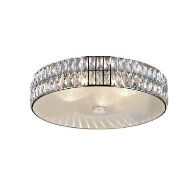 Show details for 33w 2820lm 30k Magari Dimmable SSL Dedicated LED Damp Location Mirrored Stainless Steel Crystal Flush Mount Picture of 33w 2820lm 30k Magari Dimmable SSL Dedicated LED Damp Location Mirrored Stainless Steel Crystal Flush Mount