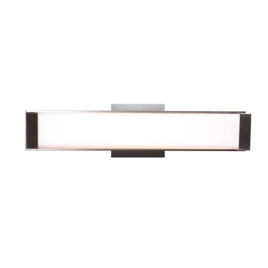 Picture of 17w 1200lm 30k Fjord SSL Dedicated LED Damp Location Chrome Opal Dimmable LED Vanity