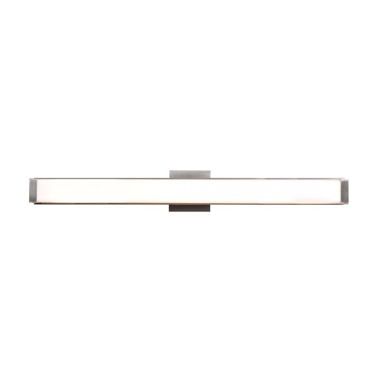Picture of 41.5w 3200lm 30k Fjord SSL Dedicated LED Damp Location Brushed Steel Opal Dimmable LED Vanity