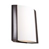 Picture of 17w 1200lm 30k West End SSL Dedicated LED Damp Location Bronze Opal Dimmable LED Wall Fixture