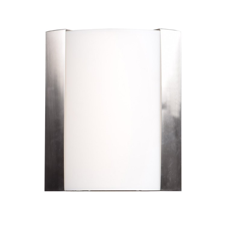 Foto para 17w 1200lm 30k West End SSL Dedicated LED Damp Location Brushed Steel Opal Dimmable LED Wall Fixture