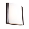 Foto para 20w 1600lm 30k West End SSL Dedicated LED Damp Location Bronze Opal Dimmable LED Wall Fixture