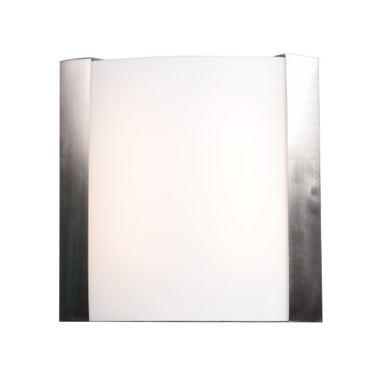 Foto para 20w 1600lm 30k West End SSL Dedicated LED Damp Location Brushed Steel Opal Dimmable LED Wall Fixture