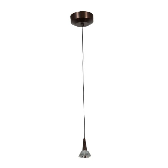 Picture of 4w 370lm 30k Tungsten SSL Dedicated LED Dry Location Bronze Dimmable LED Mini Pendant Assembly (OA HT 120")