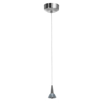 Show details for 4w 370lm 30k Tungsten SSL Dedicated LED Dry Location Brushed Steel Dimmable LED Mini Pendant Assembly (OA HT 120") Picture of 4w 370lm 30k Tungsten SSL Dedicated LED Dry Location Brushed Steel Dimmable LED Mini Pendant Assembly (OA HT 120")