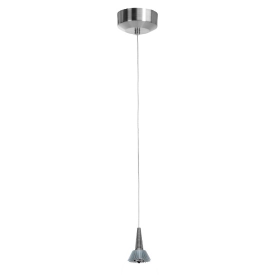 Picture of 4w 370lm 30k Tungsten SSL Dedicated LED Dry Location Brushed Steel Dimmable LED Mini Pendant Assembly (OA HT 120")
