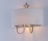 Picture of Bongo 1-Light Wall Sconce SN Linen Fabric MB Incandescent Incandescent