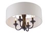 Picture of Bongo 4-Light Semi-Flush Mount OI Linen Fabric MB Incandescent Incandescent