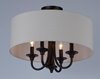 Picture of Bongo 4-Light Semi-Flush Mount OI Linen Fabric MB Incandescent Incandescent