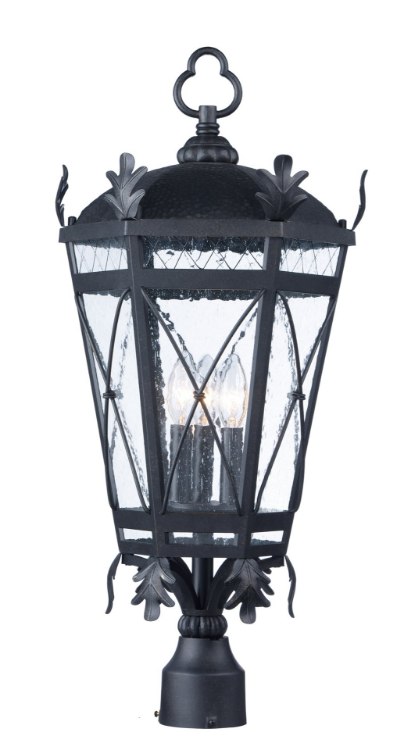 Picture of Canterbury DC Pole/Post Lantern Wet AT Seedy Glass CA Incandescent E12 Incandescent