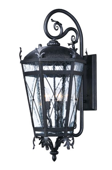 Picture of Canterbury DC Wall Lantern Wet AT Seedy Glass CA Incandescent E12 Incandescent 14.5"x33"