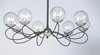 Picture of Reverb 10-Light Pendant TXBPN Bubble Glass Bubble Glass G9 Xenon 38"x38"x28" (OA HT 28"-69") (CAN 6.25"x6.25"x1.25")36" Chain