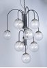 Picture of Reverb 10-Light Pendant TXBPN Bubble Glass Bubble Glass G9 Xenon 30"x30"x34" (OA HT 34"-74.5") (CAN 6"x6"x1.25")36" Chain