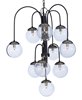 Picture of Reverb 10-Light Pendant w/LED Bulbs TXBPN Bubble Glass Bubble Glass G9 LED 30"x30"x34" (OA HT 34"-74.5") (CAN 6"x6"x1.25")36" Chain