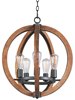 Picture of Bodega Bay 5-Light Chandelier AR MB Incandescent Incandescent (OA HT 65") (CAN 5"x5"x1")36" Chain