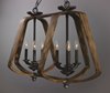 Picture of Road House 6-Light Chandelier BWIO CA Incandescent Incandescent (OA HT 31.13"-63.13") (CAN 7.5"x7.5"x1.38")36" Chain