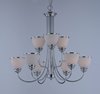 Picture of Novus 9-Light Chandelier PC Satin White Opal Glass MB Incandescent Incandescent (CAN 5"x5"x0.8")72" Chain