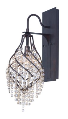 Mostrar detalles para Twirl 1-Light Wall Sconce OI Cognac CRYSTAL CA Incandescent Incandescent Imagen de Twirl 1-Light Wall Sconce OI Cognac CRYSTAL CA Incandescent Incandescent