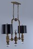 Picture of Saloon 2-Light Pendant WBR Clear Metal MB Incandescent Incandescent (OA HT 26.75"-66") (CAN 12.25"x4.75"x1")36" Chain