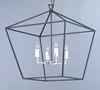 Picture of Abode 4-Light Chandelier TXBPN CA Incandescent E12 Incandescent 24.5"x24.5"x27.75" 36" Chain