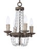 Picture of Gisele Chandelier ATR CA Incandescent E12 Incandescent 11"x11"x14.5" 36" Chain