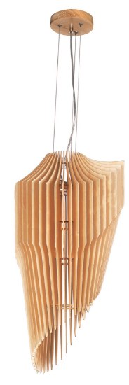 Picture of Copenhagen 3-Light Pendant UD Wood LED (OA HT 148") (CAN 4.5"x4.5"x5")