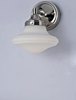 Foto para New School LED Wall Sconce SN Satin White Opal Glass PCB LED (CAN 4.96"x4.96"x2.44")