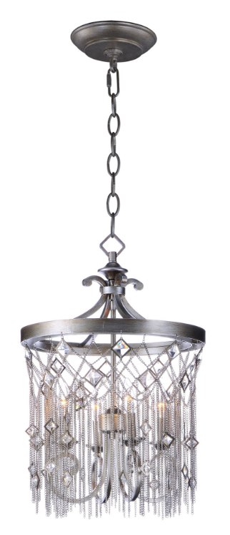 Foto para Alessandra 4-Light Chandelier SM CA Incandescent E12 Incandescent (CAN 5.5"x5.5"x1")72" Chain