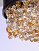 Picture of Mystic 22-Light LED Pendant BZ Scotch Crystal PCB LED 30"x30"x6.75" (OA HT 9.5"-118") (CAN 7.87"x7.87"x1.57")