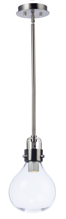 Picture of Kinetic LED 1-Light Mini Pendant DSN Clear Glass PCB LED (OA HT 55")