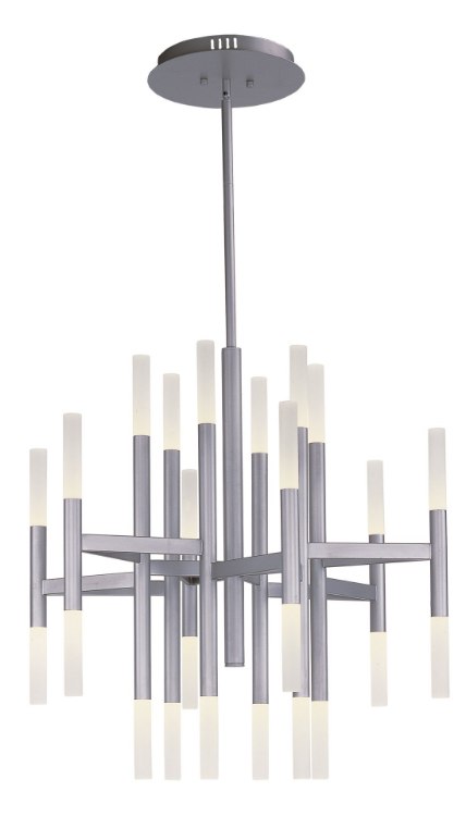 Foto para Pinnacle LED 24-Light Pendant MS Frosted Frosted Acrylic 33.5"x32.5" (OA HT 76")