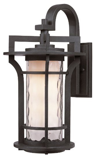 Picture of Oakville LED 1-Light Outdoor Wall Lantern BO Water Glass GU24 LED 8"x14.25"