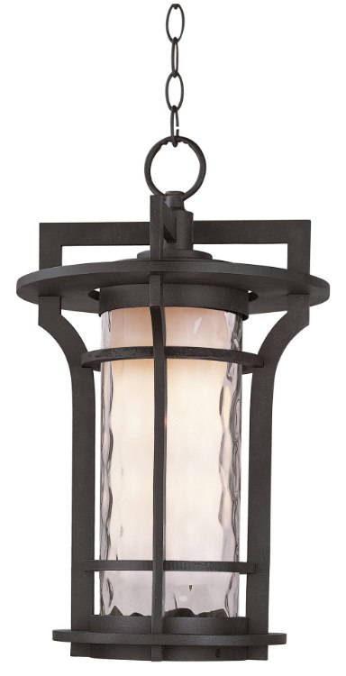 Picture of Oakville LED 1-Light Outdoor Hanging Lantern BO Water Glass GU24 LED