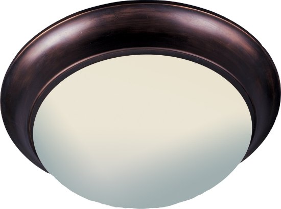 Foto para Essentials - 5850-Flush Mount OI 3-lights Frosted Glass MB Incandescent Incandescent