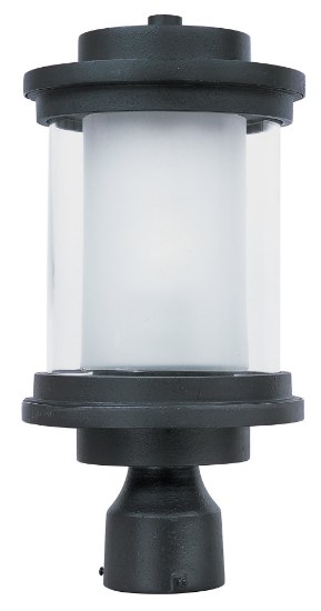 Picture of Lighthouse 1-Light Outdoor Post AR Clear/Frosted MB Incandescent Incandescent