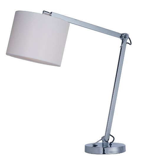 Picture of Hotel LED 1-Light Table Lamp PC Wafer Linen MB LED 46"x11"x19" (OA HT 19"-31.5")