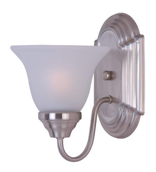 Foto para Essentials - 801x-Wall Sconce SN Frosted Glass MB Incandescent Incandescent