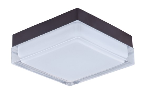 Picture of Illuminaire LED Flush Mount BZ Clear/White Clear/White Glass PCB LED 7"x7"x2.5"