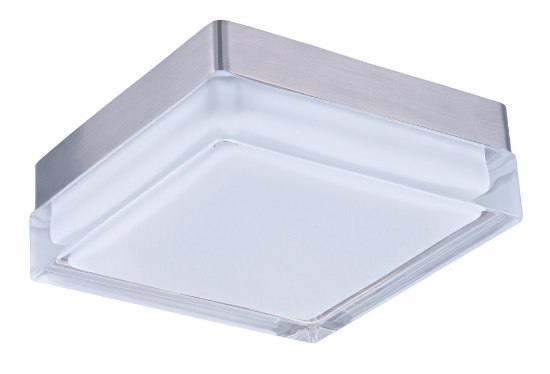 Picture of Illuminaire LED Flush Mount SN Clear/White Clear/White Glass PCB LED 7"x7"x2.5"