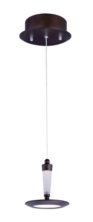 Picture of 7.2W Hilite 1-Light LED Pendant BZ White Acrylic PCB LED (OA HT 5.75"-125.75")