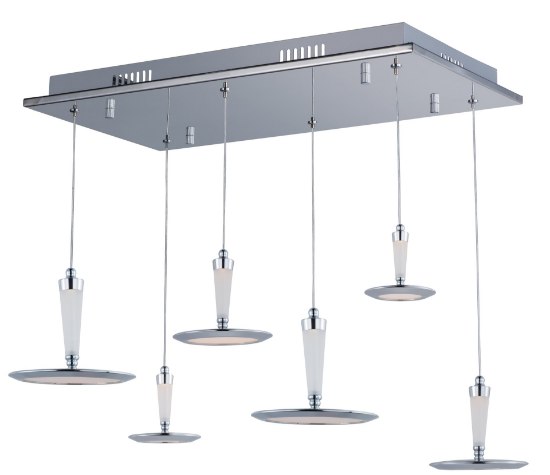 Picture of Hilite 6-Light LED Pendant PC White (OA HT 8.5"-128")