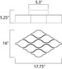 Picture of 5.22W Billow LED 9-Light Wall / Flush Mount MW PCB LED (CAN 7.8"x5.3"x2")