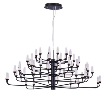 Mostrar detalles para 1.2W Candela LED Pendant BZ Frost White Frosted Acrylic + Gl PCB LED 44.5"x44.5"x18.25" (OA HT 21.25"-141.25") Imagen de 1.2W Candela LED Pendant BZ Frost White Frosted Acrylic + Gl PCB LED 44.5"x44.5"x18.25" (OA HT 21.25"-141.25")