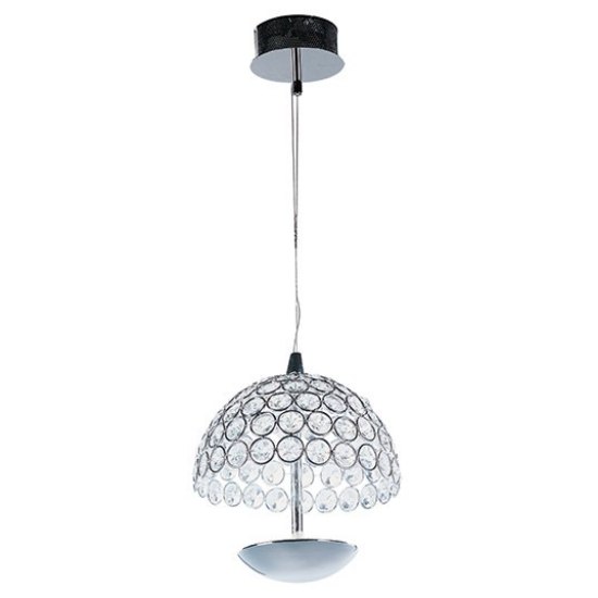 Picture of 4W Parasol 1-Light LED Pendant PC Crystal (OA HT 8"-128") (CAN 4.72"x4.72"x1.57")