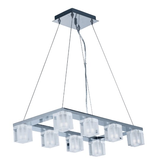 Picture of 2.2W Blocs LED 8-Light Pendant PC Glass G9 LED (OA HT 12"-118")